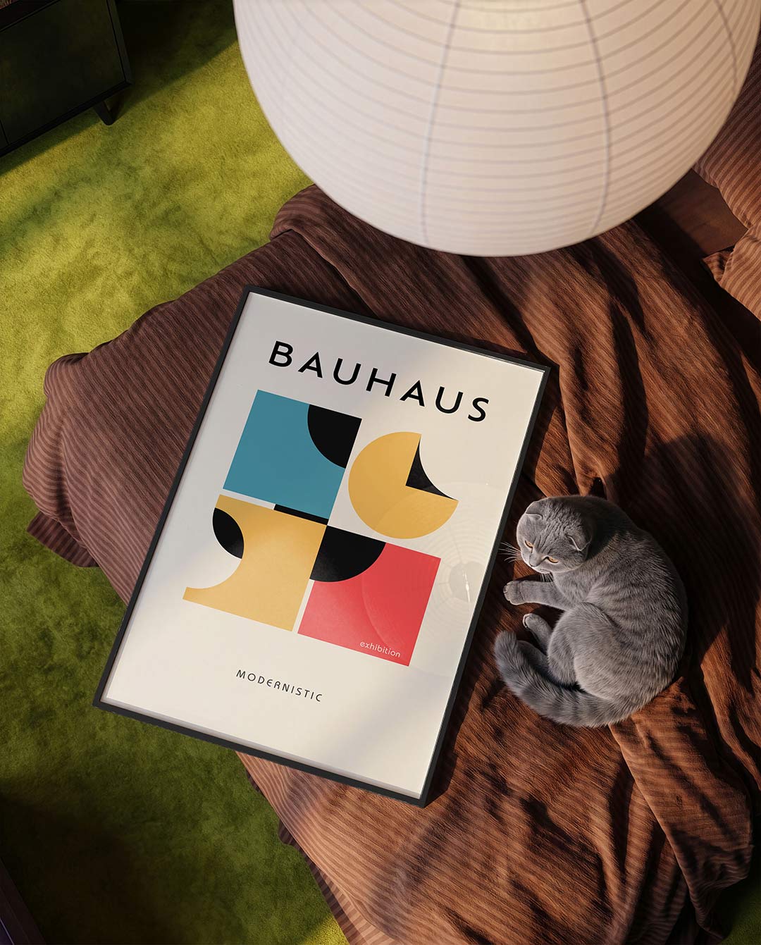Vorm en kleur – moderne Bauhaus wandkunst als poster