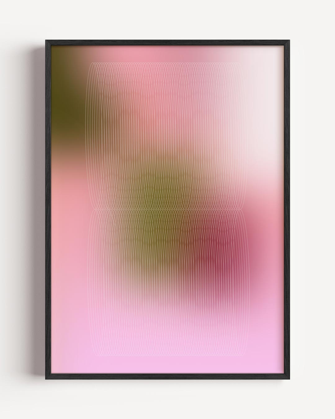 Dromerige Golven Abstracte Kunstposter – kleurrijke abstracte portret poster als wanddecoratie