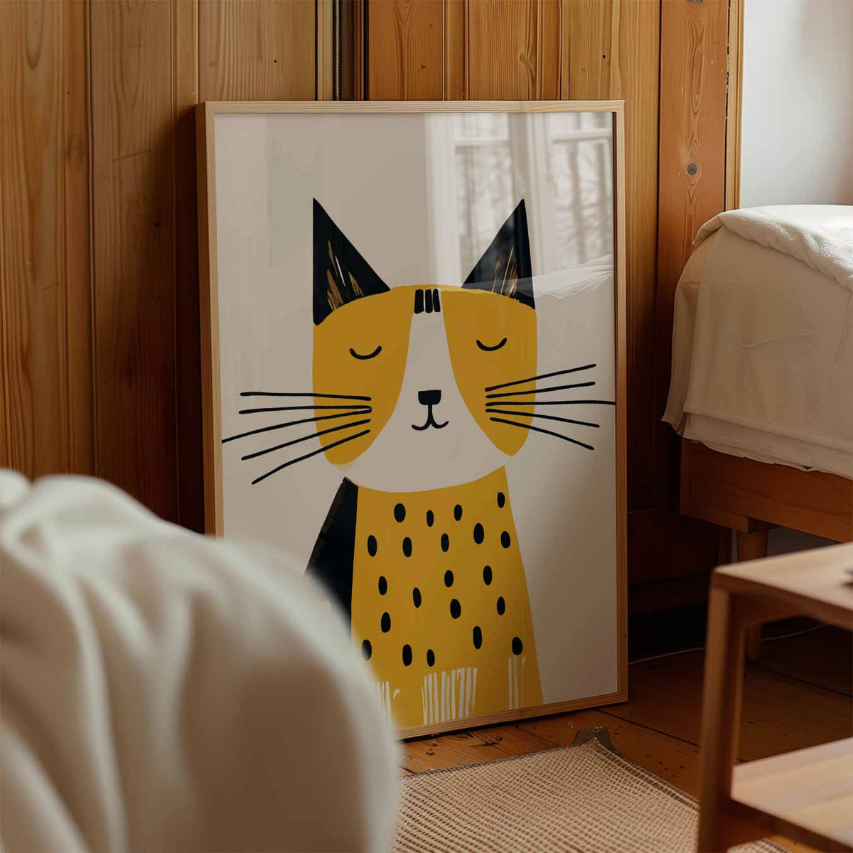 Liefdevolle Kattenposter – kinderposter in staand formaat