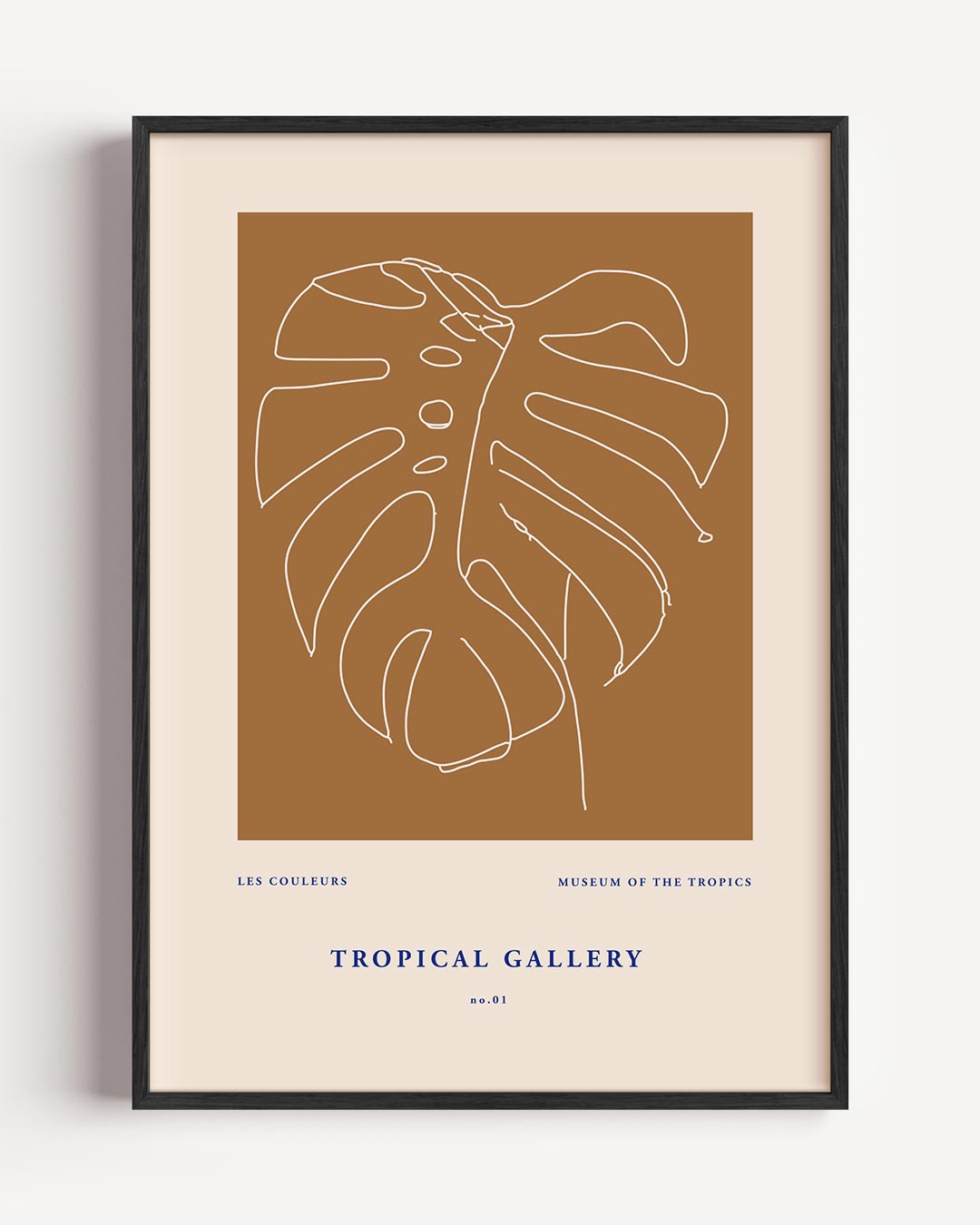 Monstera Blad – zomer portret poster als wanddecoratie