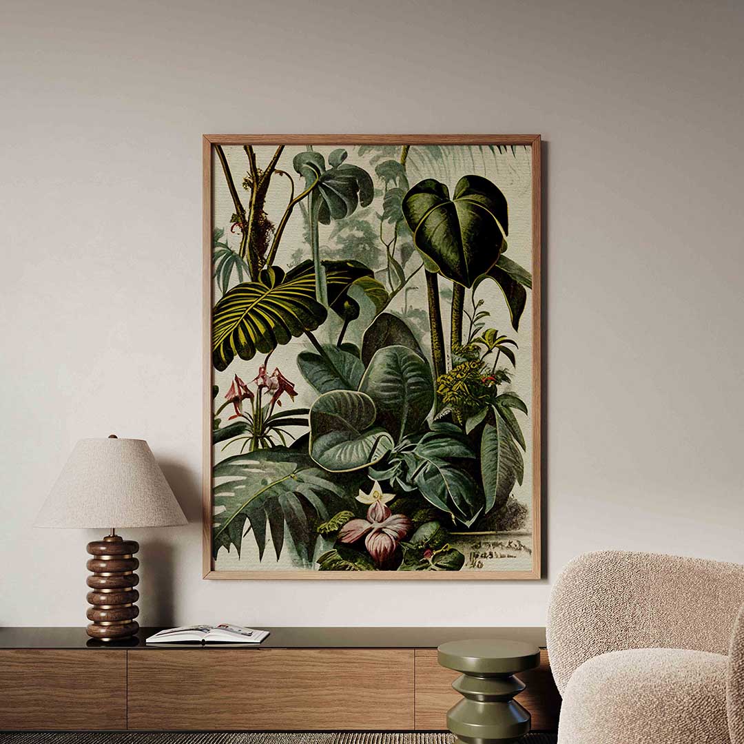 Tropische planten – tropische jungle poster in staand formaat