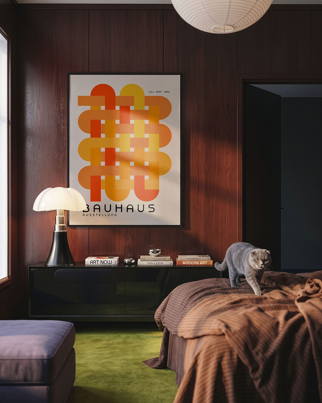 Vorm en kleur – geometrische Bauhaus poster in staand formaat