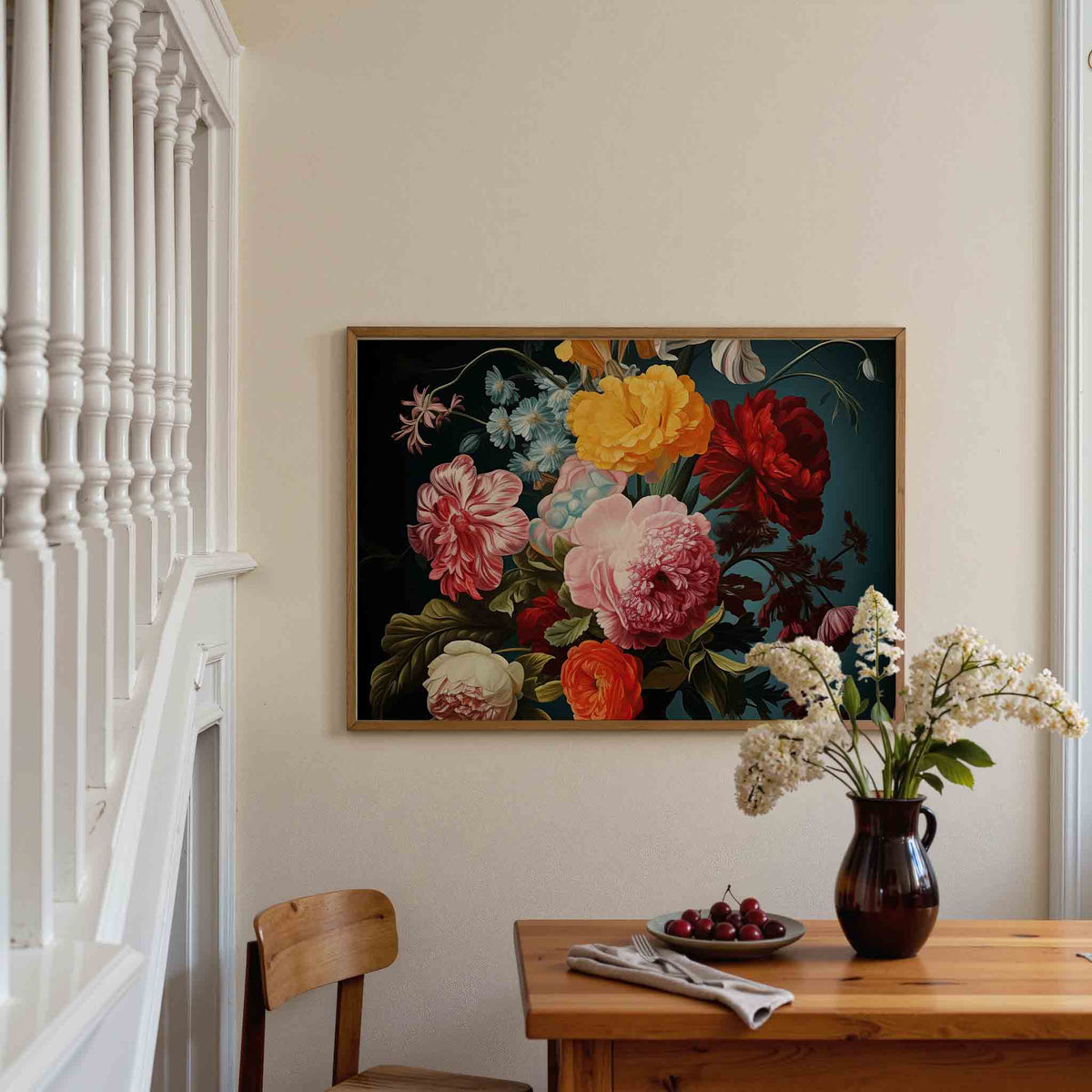 Bloemenpracht – botanische poster in liggend formaat