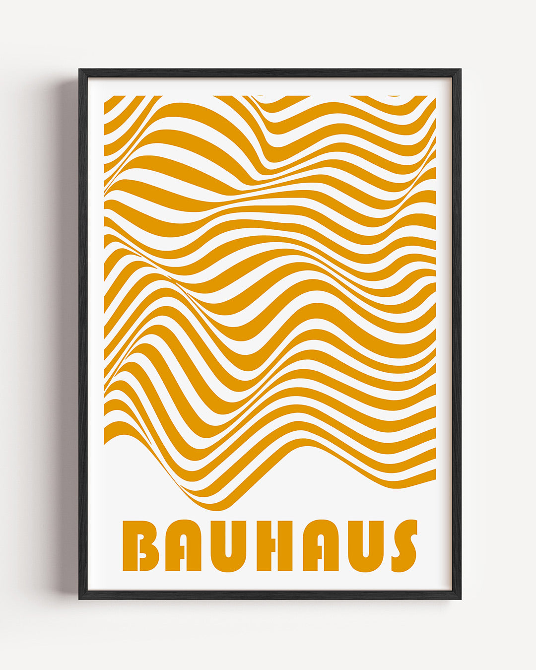 Golvend lijnenspel – staande Bauhaus poster als wanddecoratie