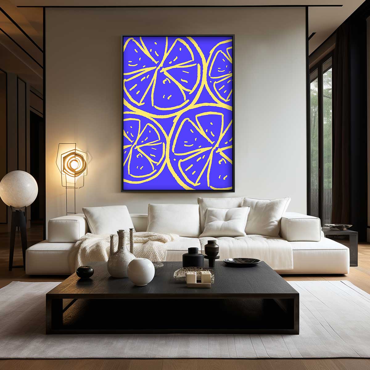 Citrus Fantasie – plexiglas wanddecoratie in portret formaat