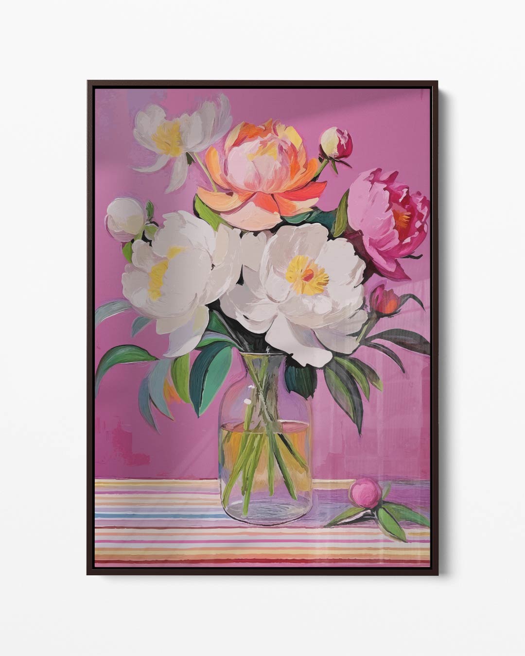 Betoverende Bloemenpracht – portret kunstwerk als wanddecoratie