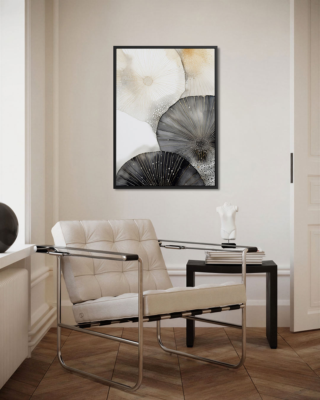 Organische vormen – staand wanddecoratie kunstwerk