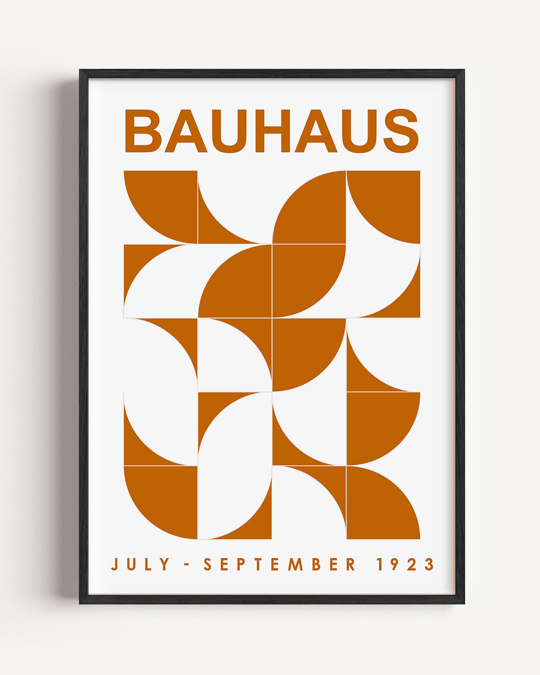 Vorm en balans – staande Bauhaus poster als wanddecoratie