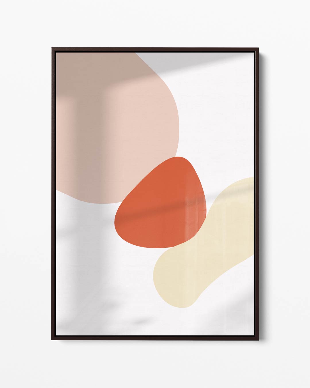 Abstracte Kleurenstudie – portret kunstwerk als wanddecoratie