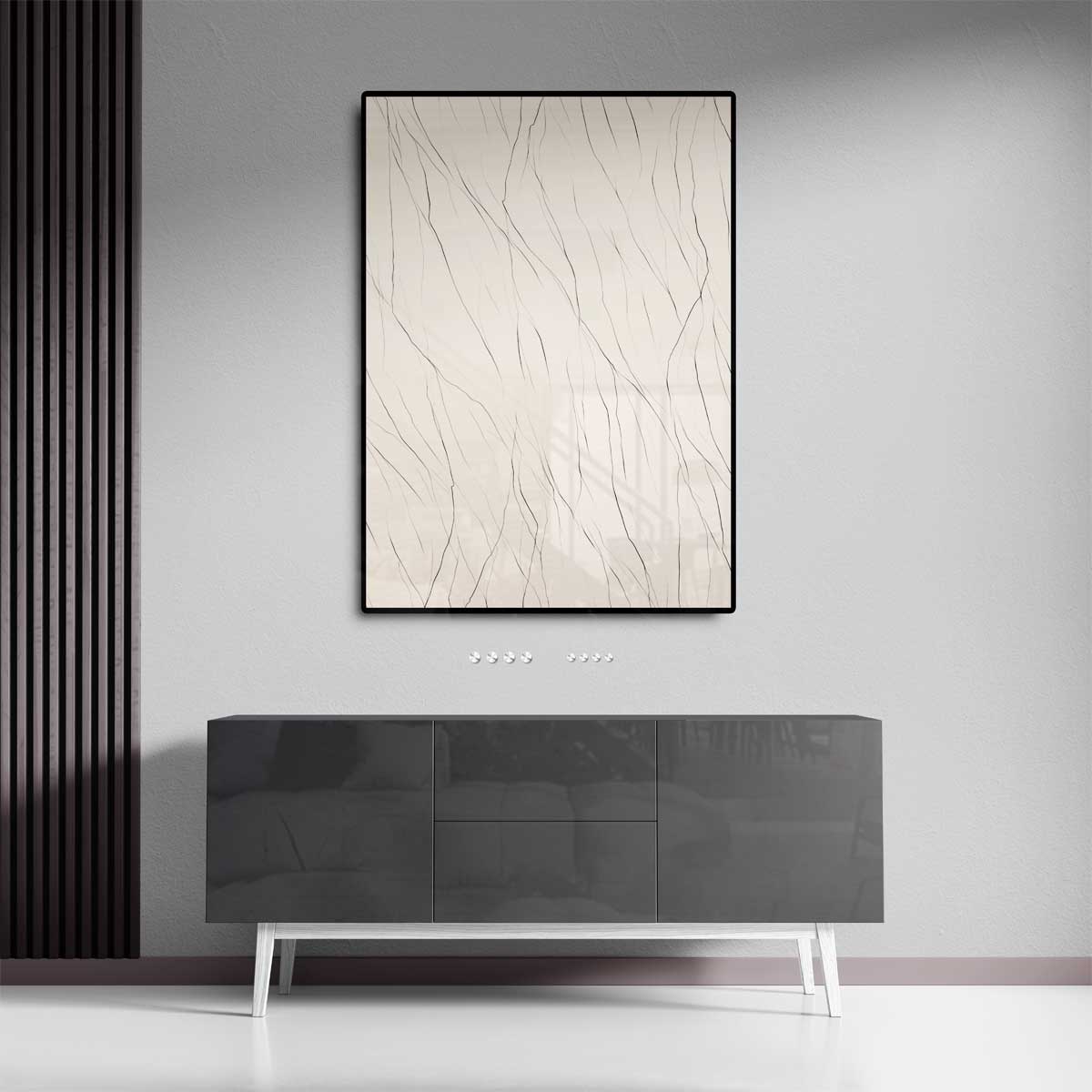 Natuurlijke Lijnen – staand kunstwerk voor modern interieur