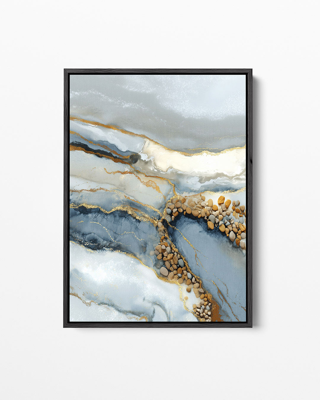 Organische lijnen compositie – staand wanddecoratie kunstwerk