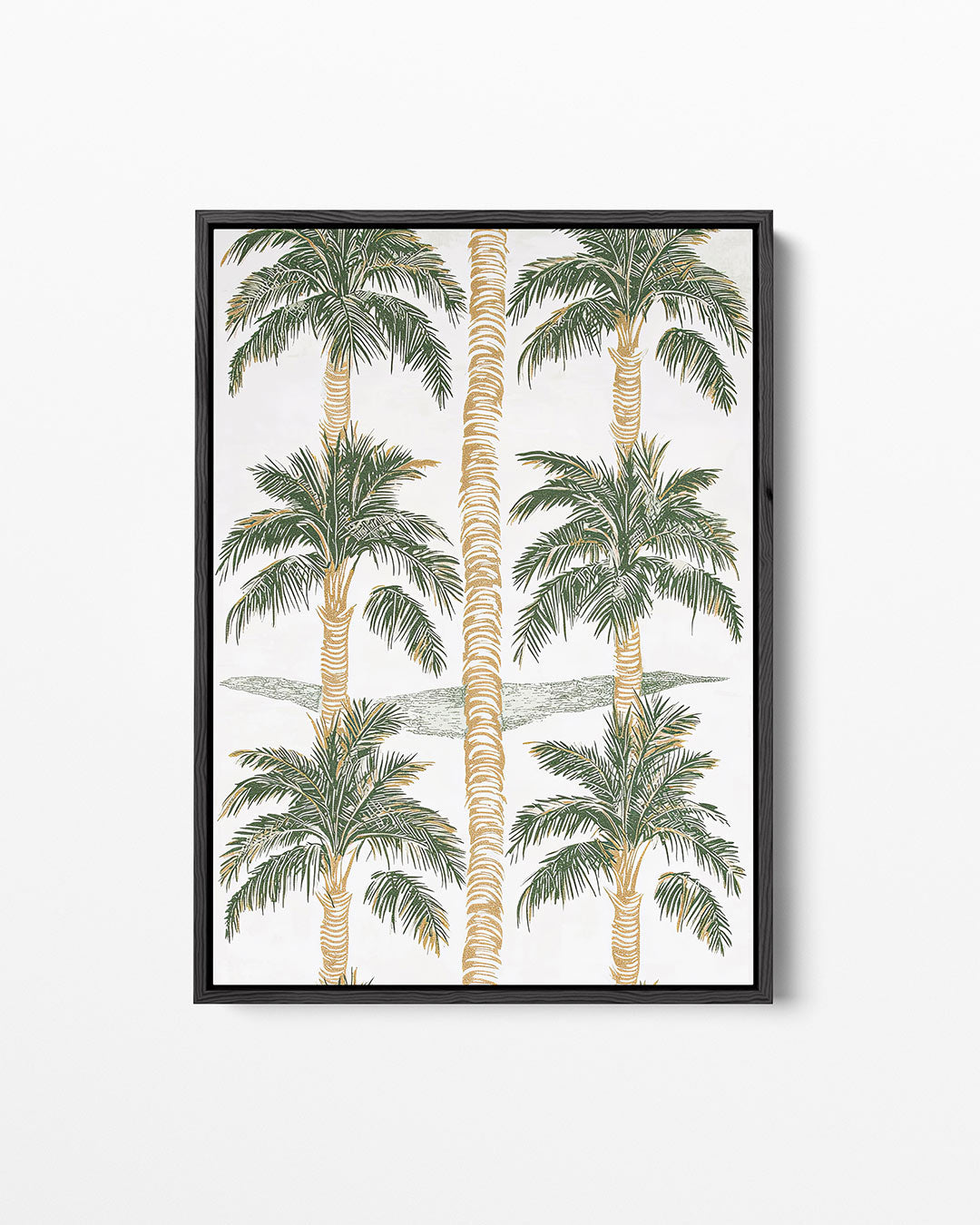 Palmbomenpatroon – staand wanddecoratie kunstwerk