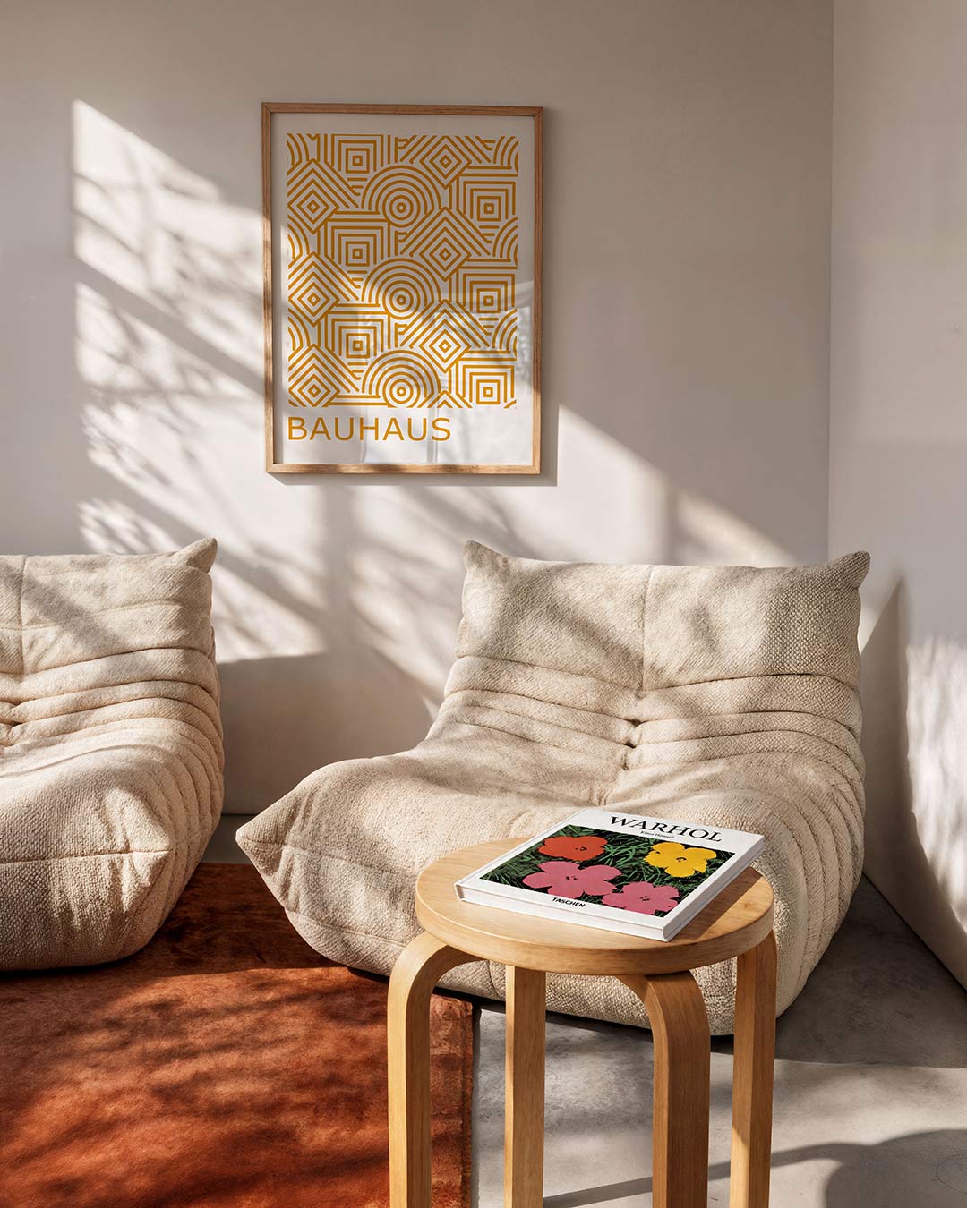 Lijnen en patronen – moderne Bauhaus wandkunst als poster
