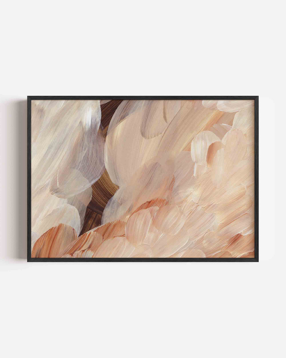 Abstracte penseelstreken – schilderkunst landscape poster als wanddecoratie