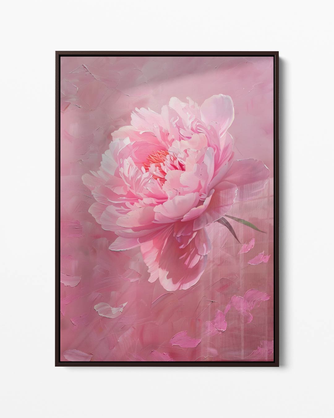 Romantische Roze Pioen – portret kunstwerk als wanddecoratie