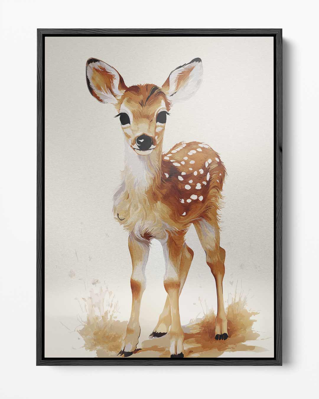 Schattig Hertenjong Portret – portret kunstwerk als wanddecoratie