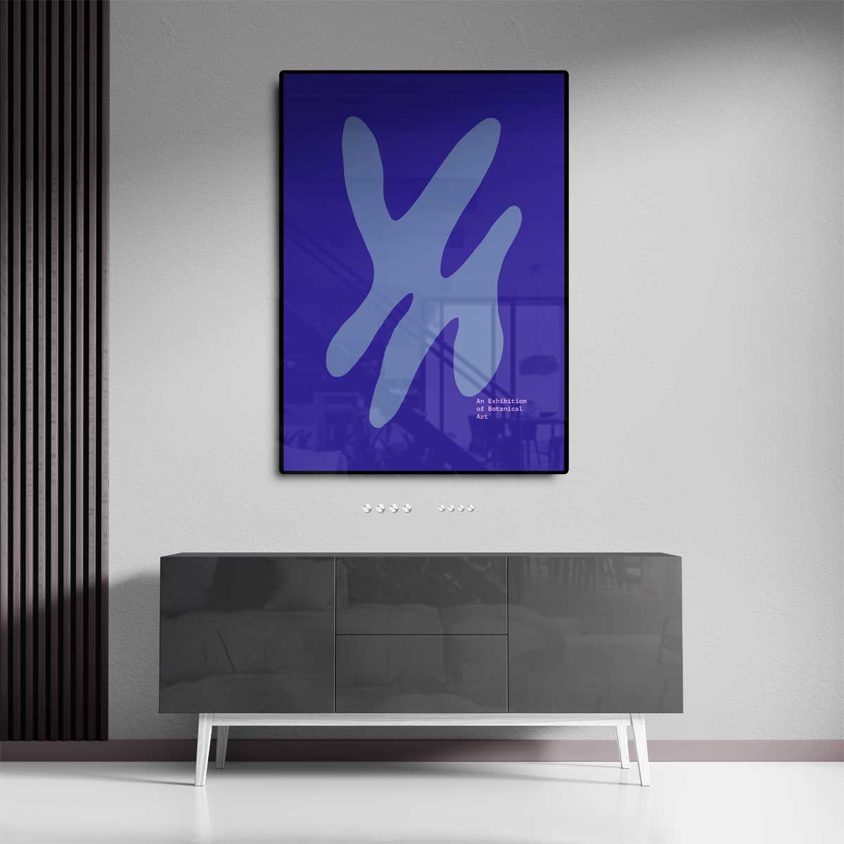 Abstracte Botanische Expressie – canvas wanddecoratie in portret formaat