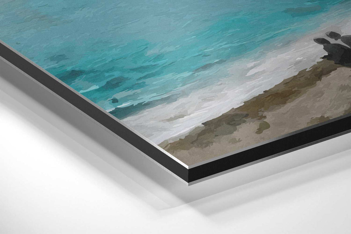 Zomerzeilen aan de Kust – canvas kunstwerk als wanddecoratie