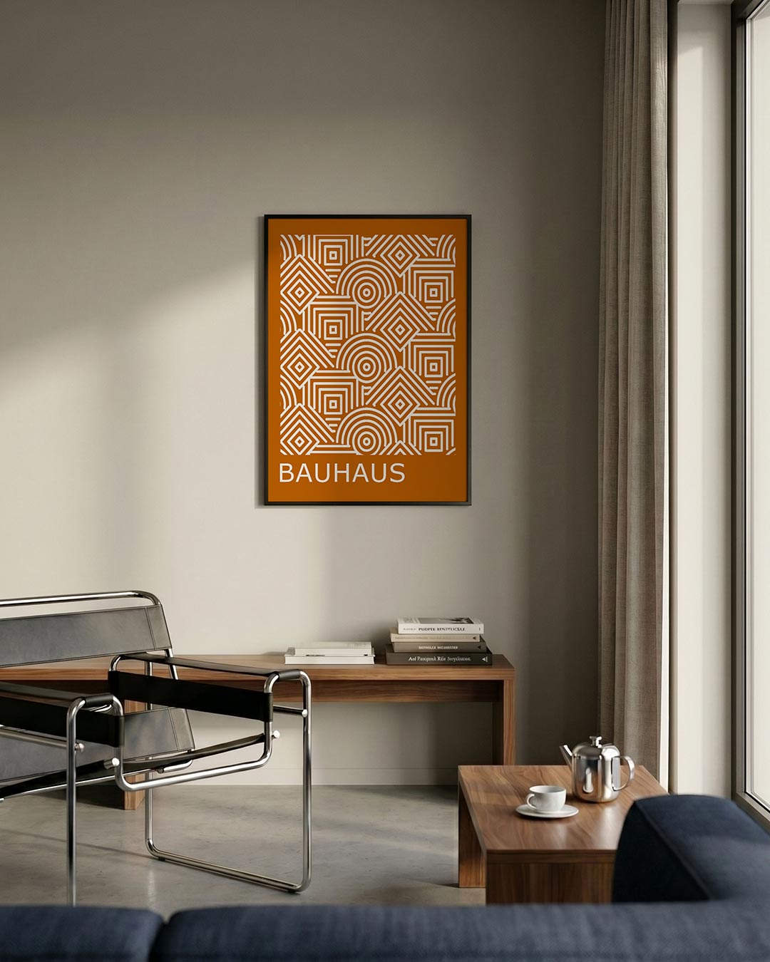  – staande Bauhaus poster voor aan de muur