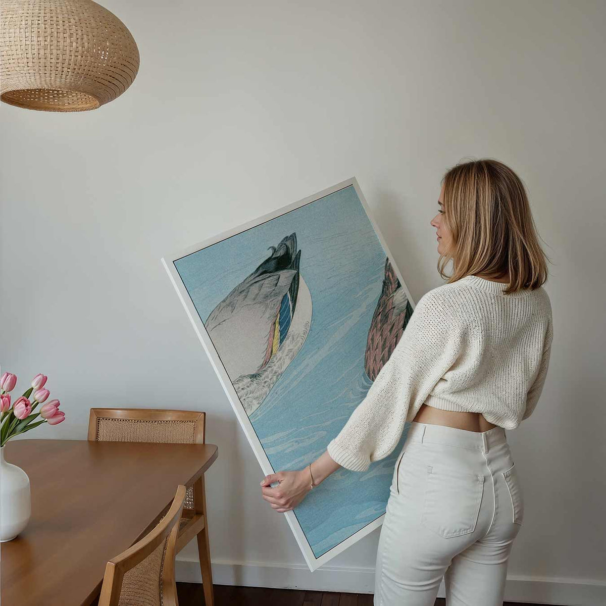 Rustige Eendendans – kids poster als vrolijke staande wanddecoratie