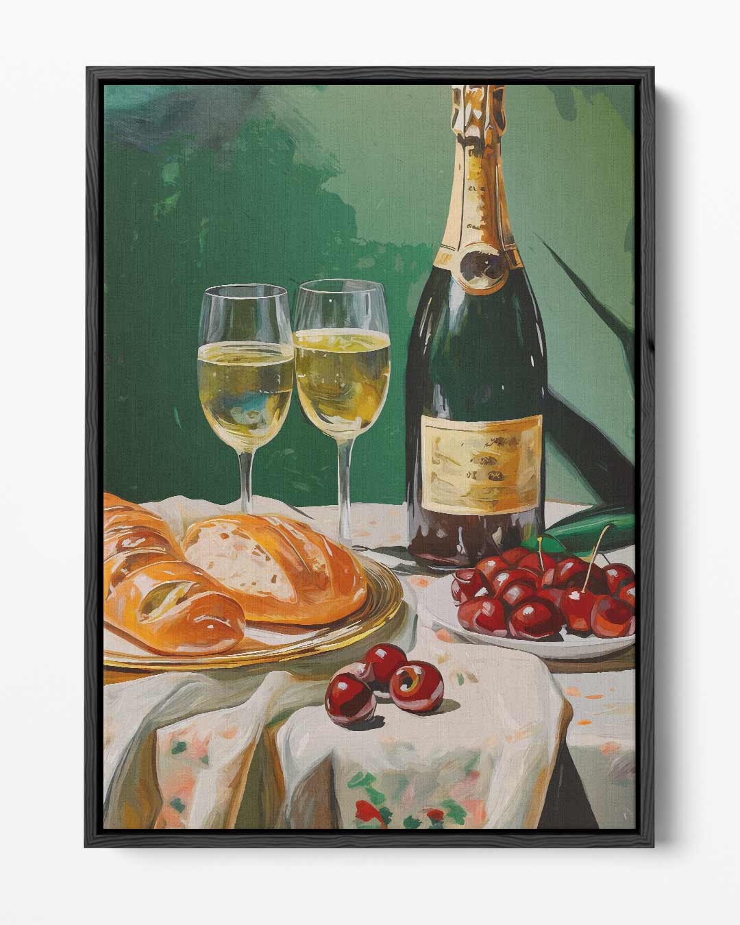 Luxe Avondmaal Stilleven – portret kunstwerk als wanddecoratie