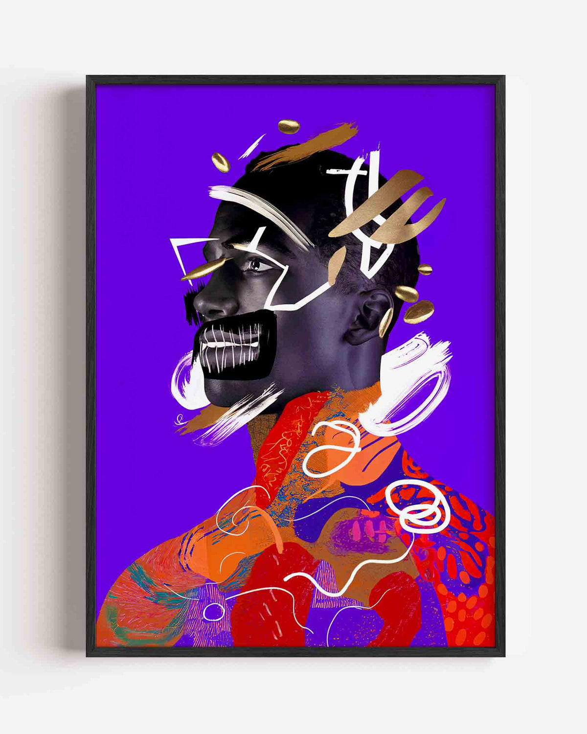 Abstracte gezichten – Pop Art en Streetart portret poster als wanddecoratie