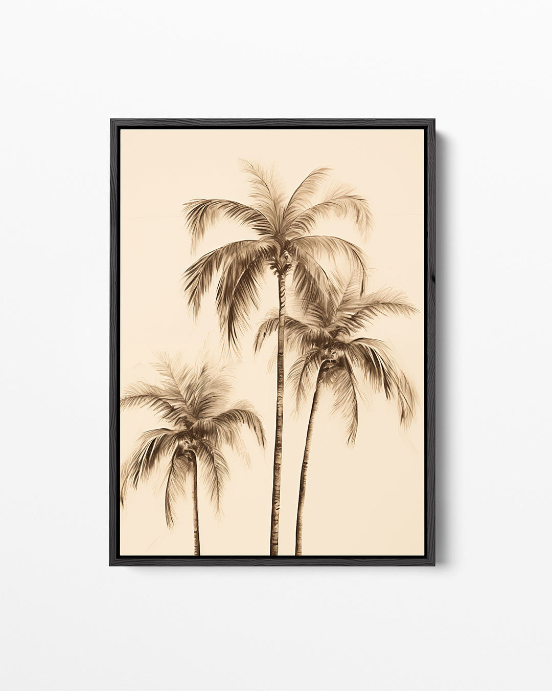 Tropische palmbomen – staand wanddecoratie kunstwerk