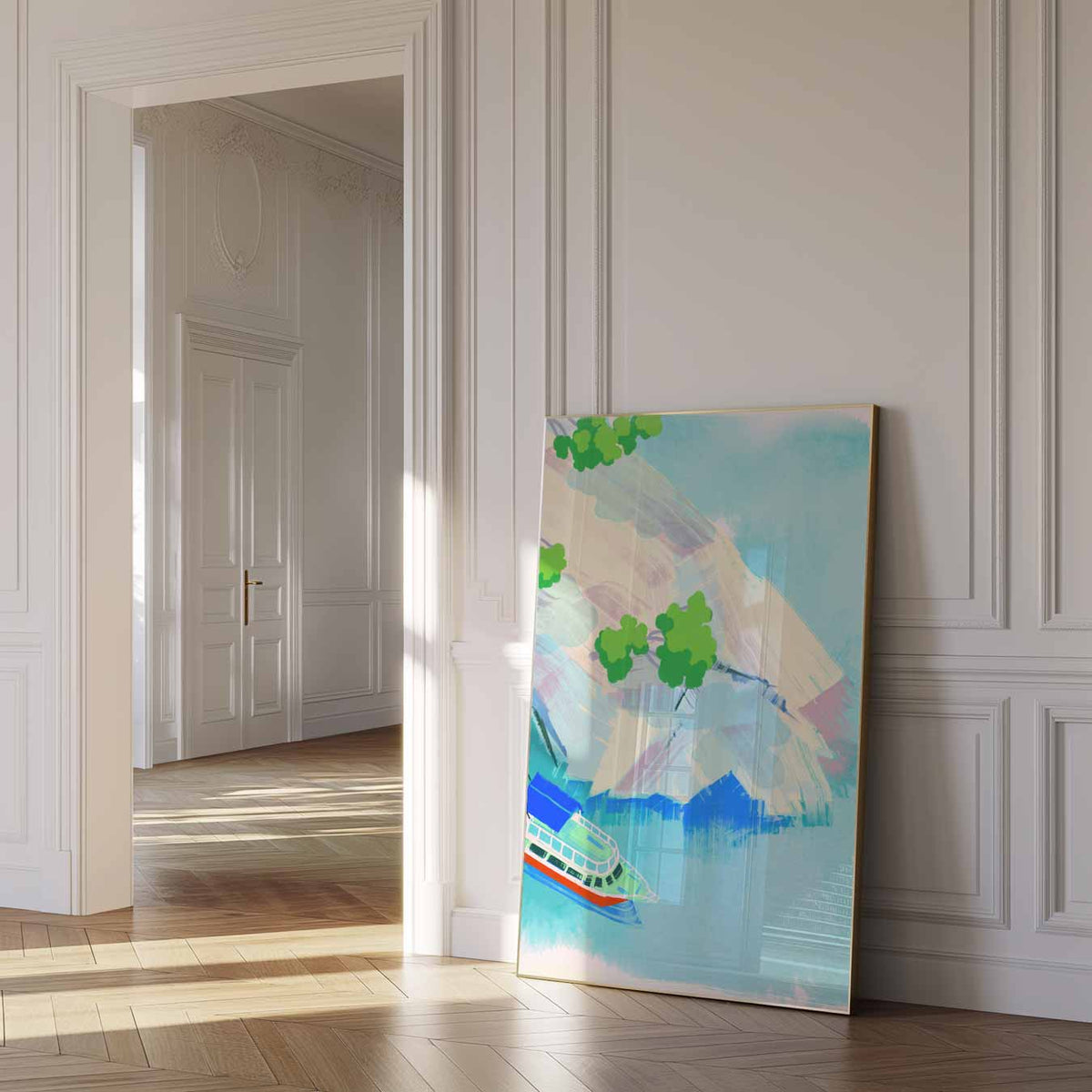 Kleurrijke Cruise Escape – urban poster in staand formaat