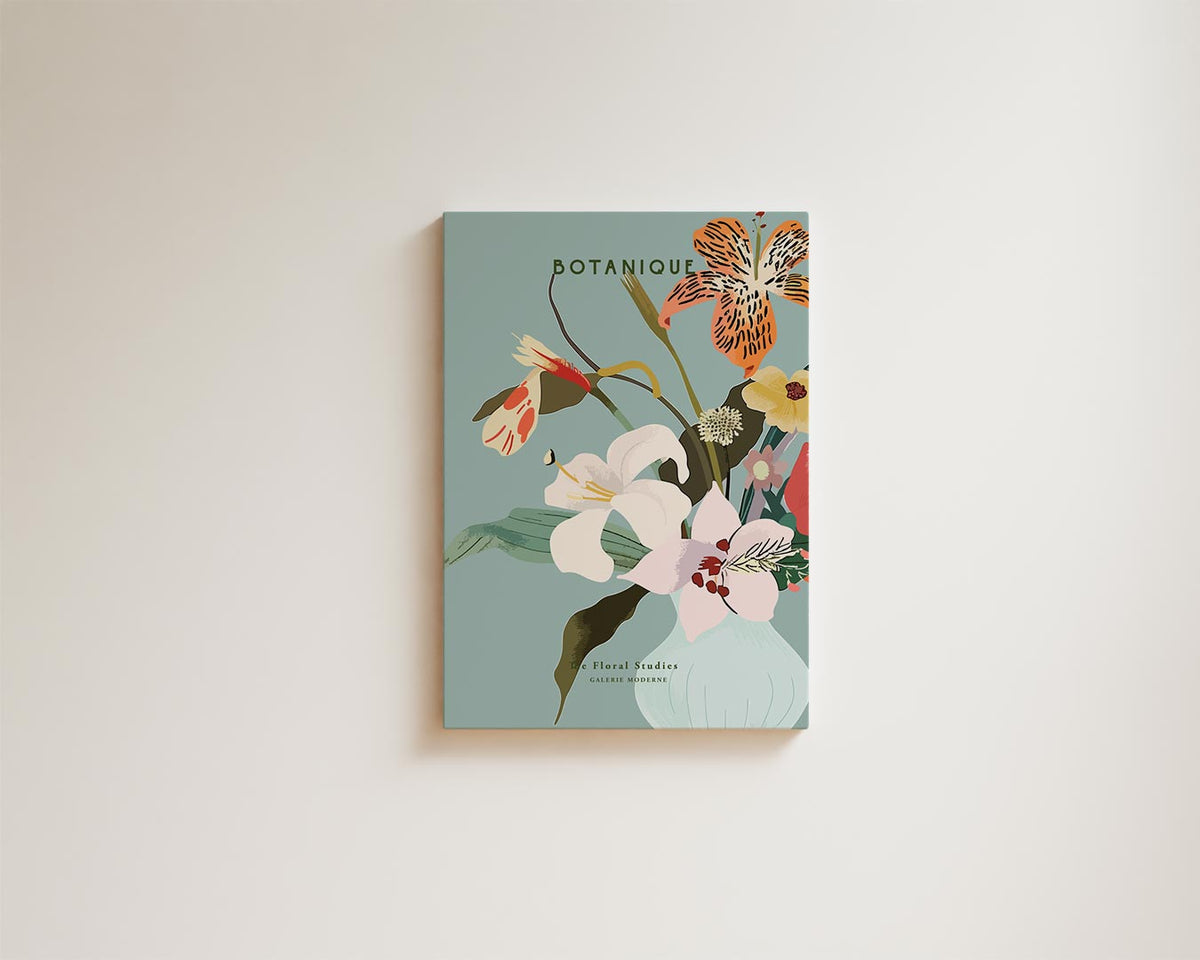 Botanique Bloemenpracht – modern portret kunstwerk van WallArtistic