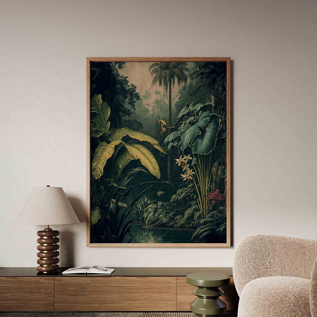 Tropische planten – tropische jungle poster in staand formaat