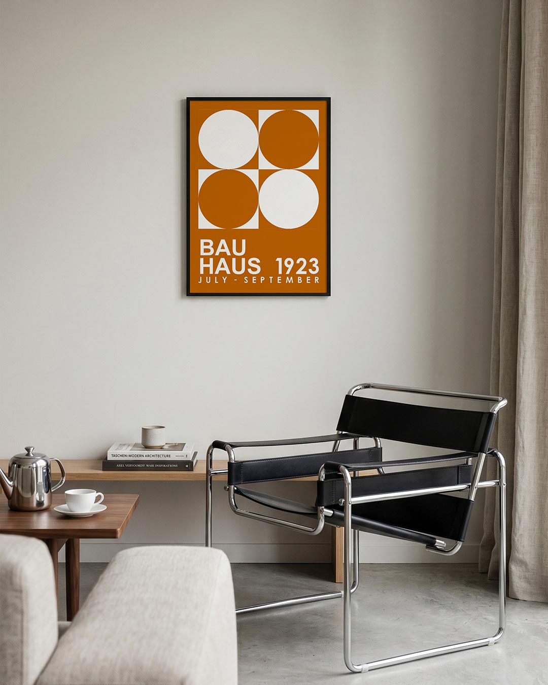  – geometrische Bauhaus poster in staand formaat