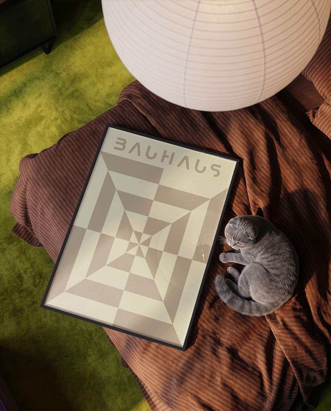 Vorm en balans – moderne Bauhaus wandkunst als poster