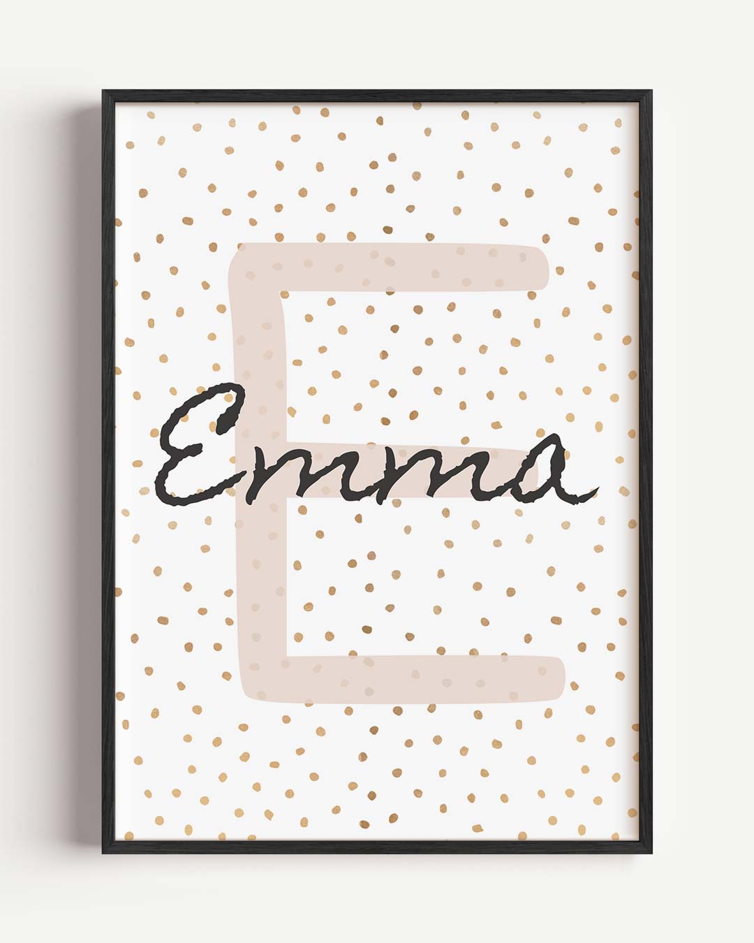 Persoonlijke Naam Poster Emma – kids portret poster als wanddecoratie
