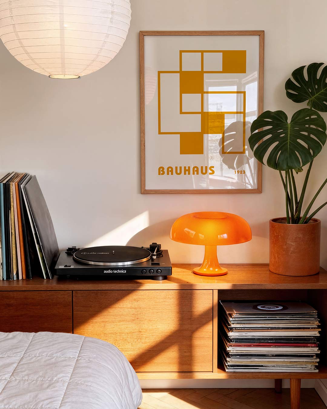 Geometrische vlakken – geometrische Bauhaus poster in staand formaat