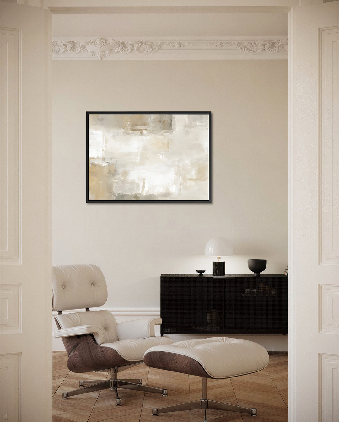 Zachte kleuren compositie – Overgangen – liggende wanddecoratie