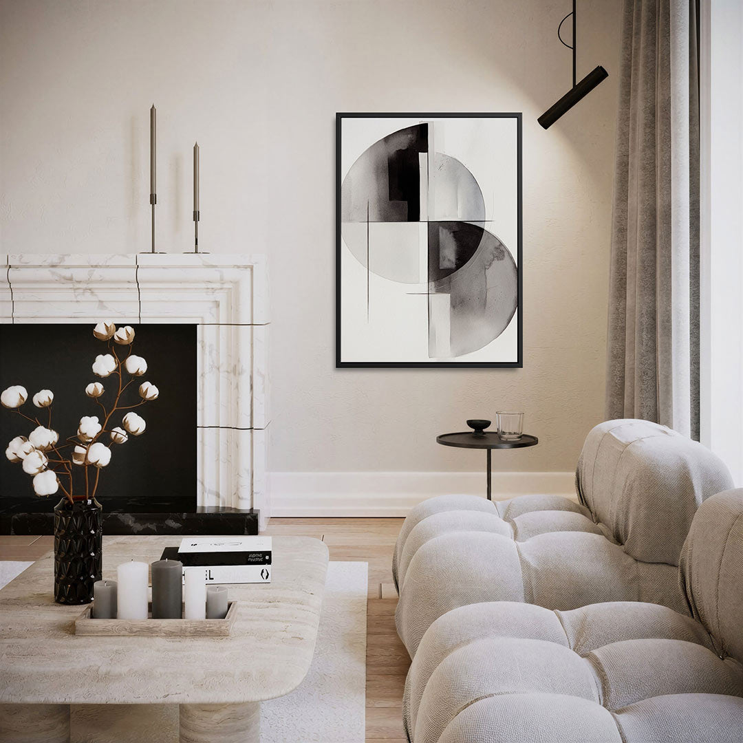 Geometrische vormen – staand wanddecoratie kunstwerk