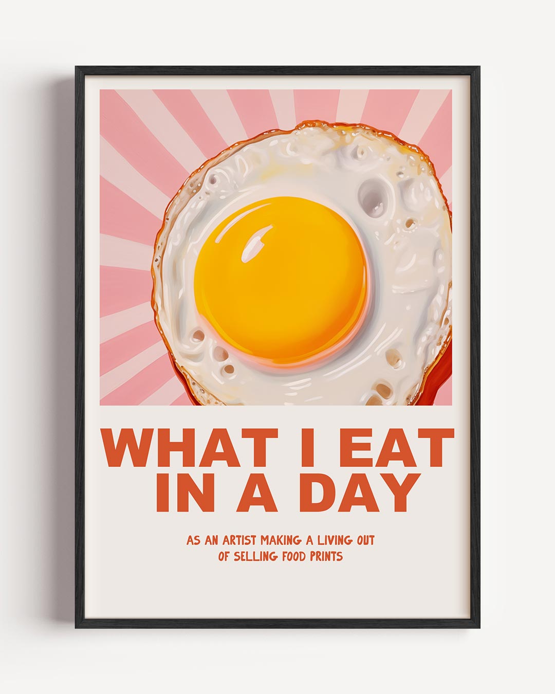 Speelse Ontbijt – keuken portret poster als wanddecoratie