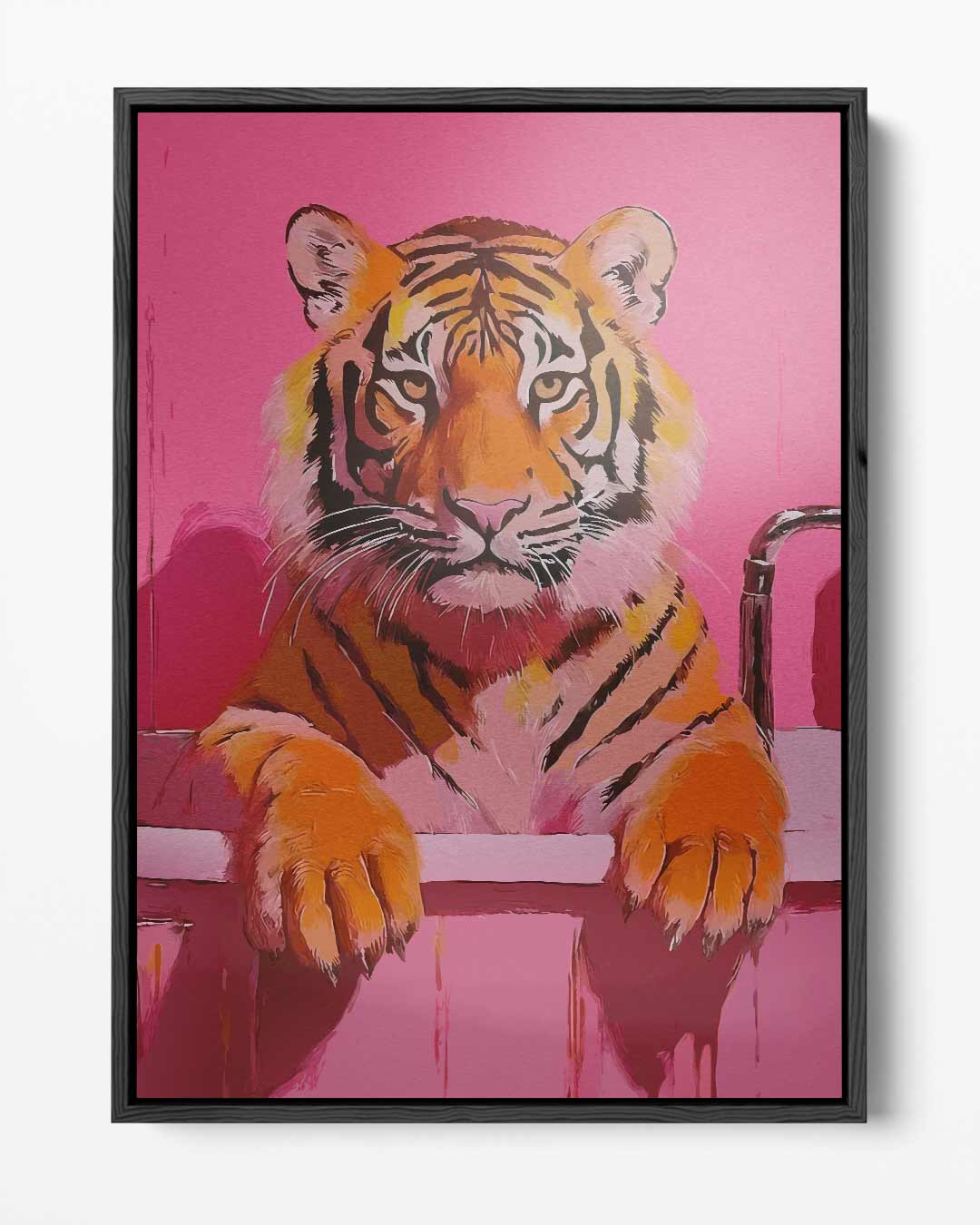 Opera d'arte Tigre nel Bagno