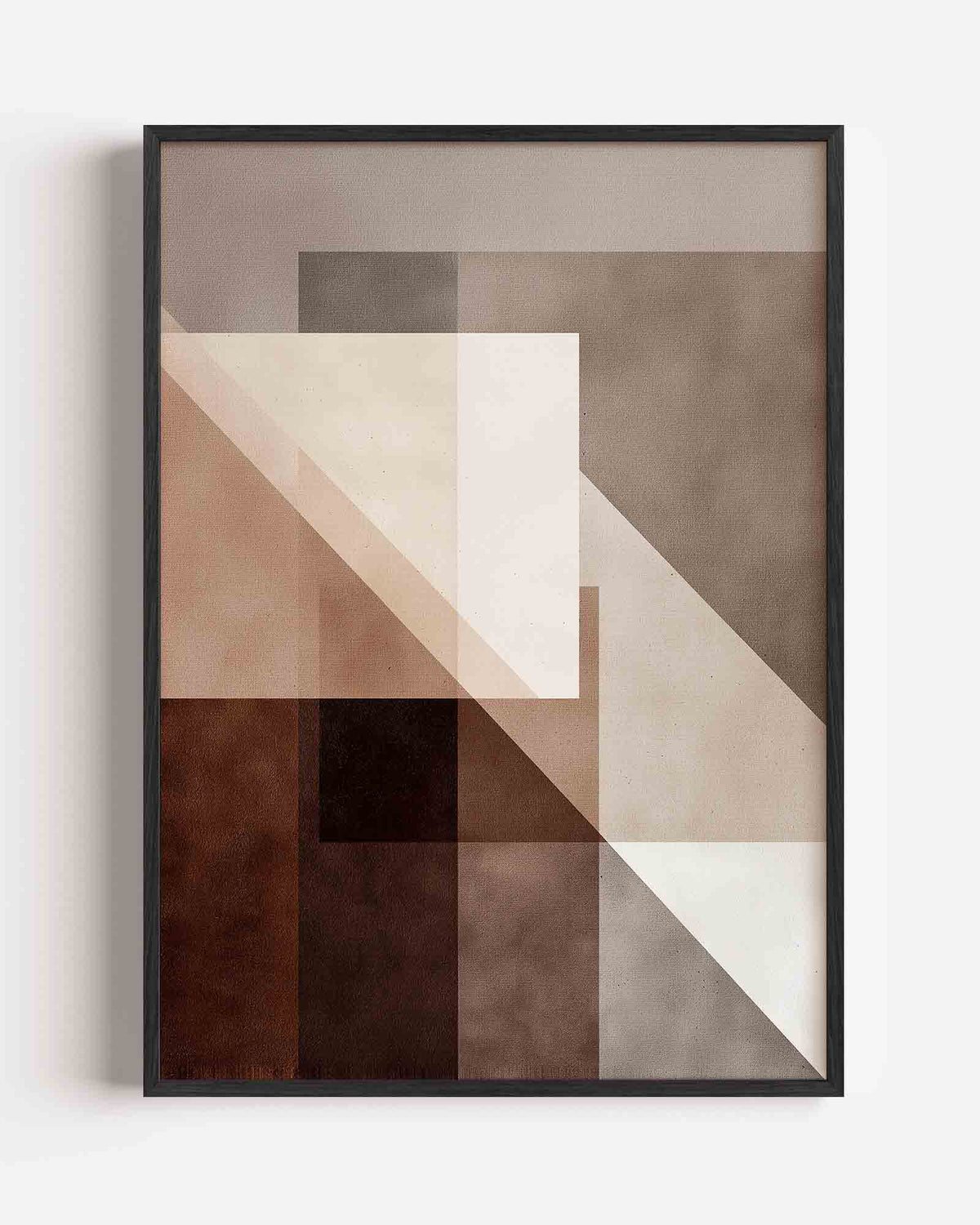 Geometrische vormen – abstracte portret poster als wanddecoratie