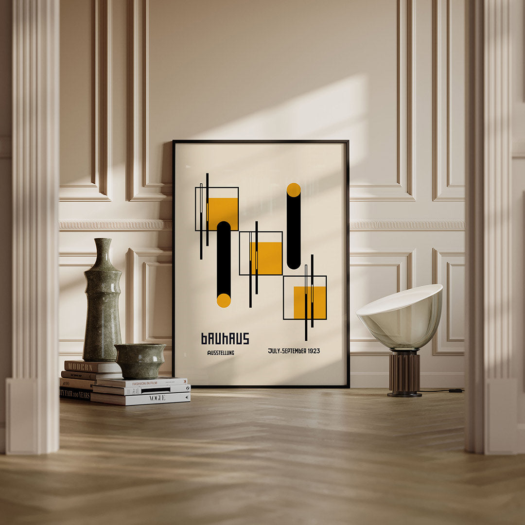 Vorm en balans – moderne Bauhaus wandkunst als poster
