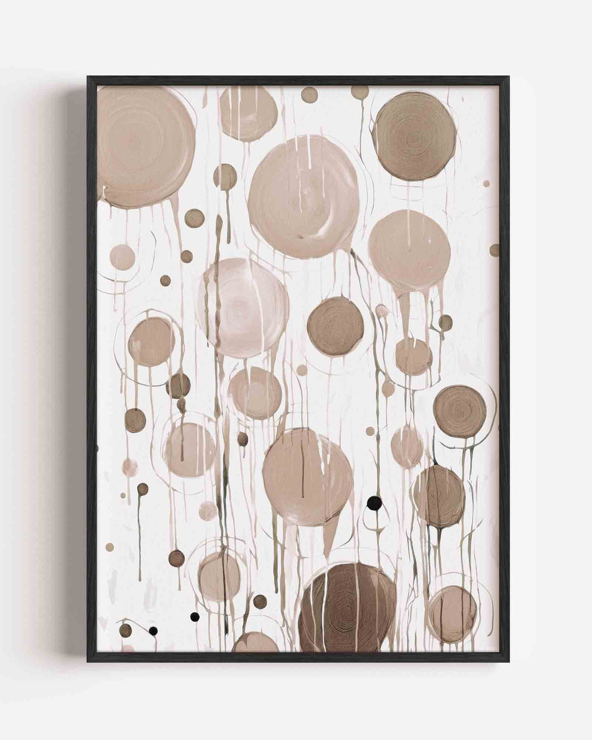 Cirkelpatroon – zacht abstracte portret poster als wanddecoratie