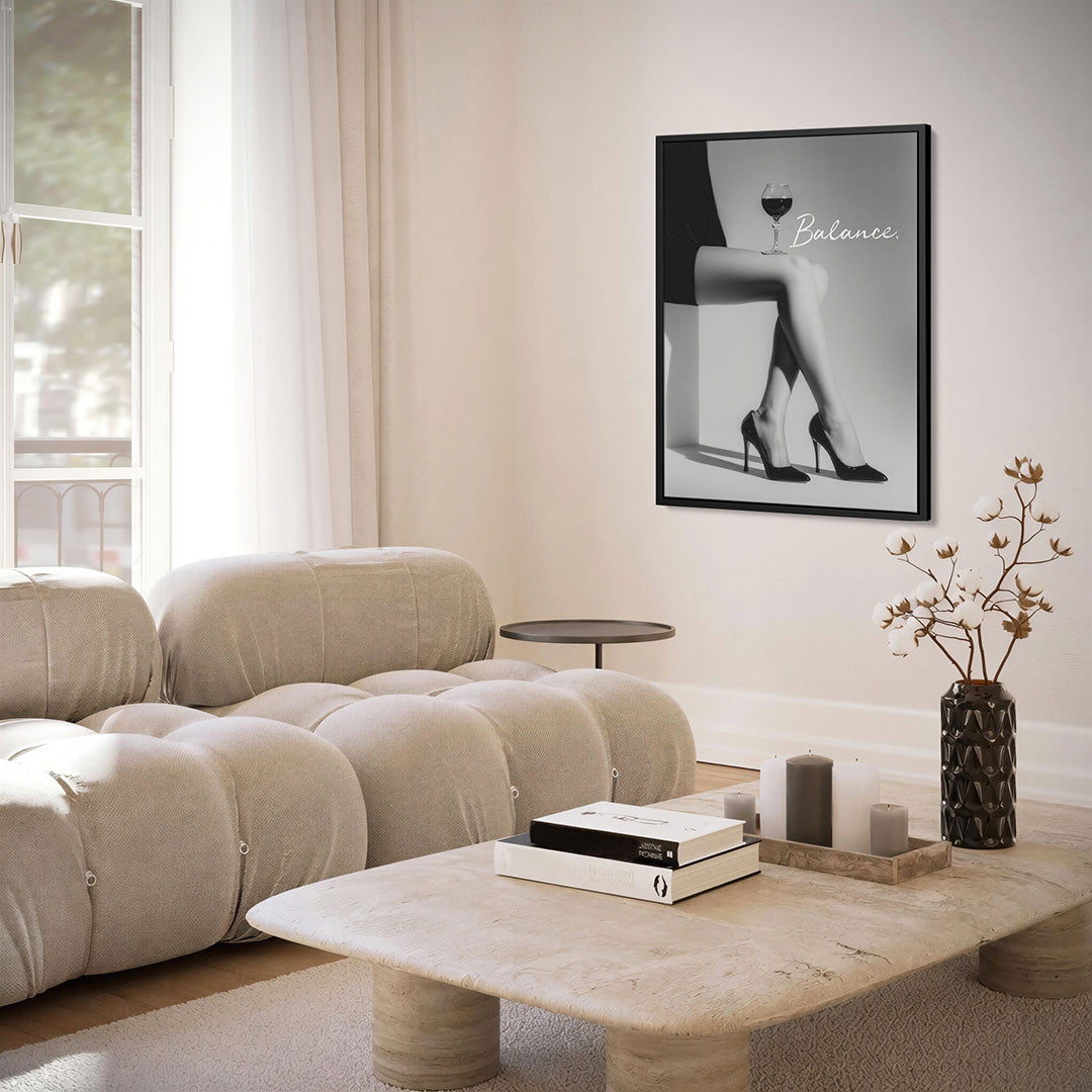 Elegante balans – staand wanddecoratie kunstwerk