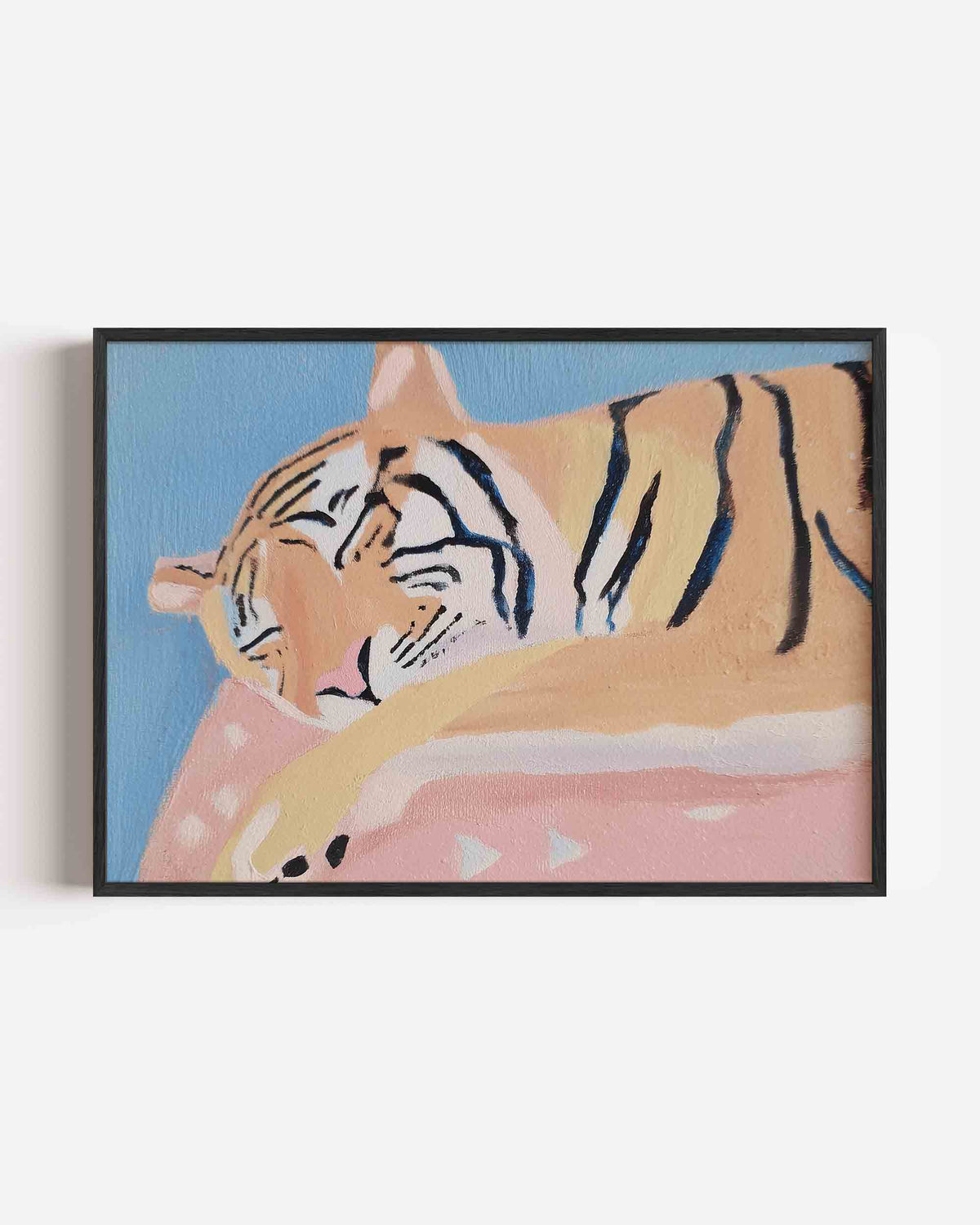 Slapende tijger – dieren landscape poster als wanddecoratie