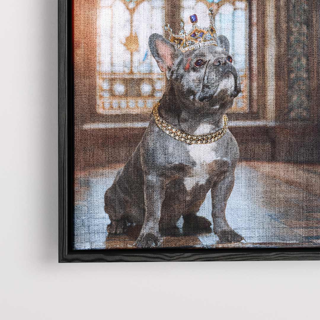 Koninklijke Bulldog Portret – plexiglas wanddecoratie in portret formaat