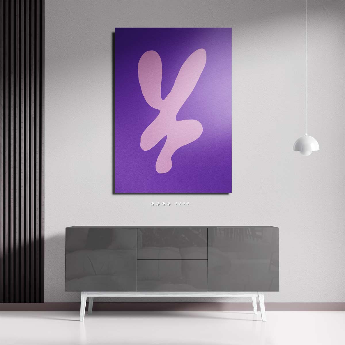 Vrolijke Vormen in Paars en Roze – plexiglas kunstwerk als wanddecoratie