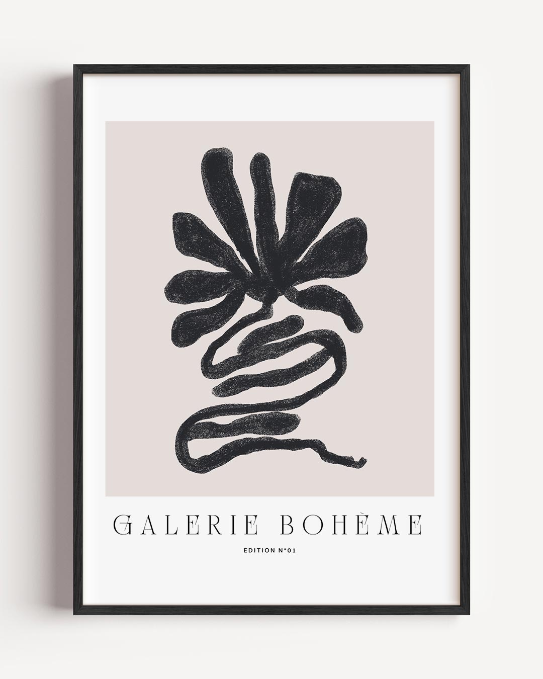 Boho Bloem Print – boheme portret poster als wanddecoratie