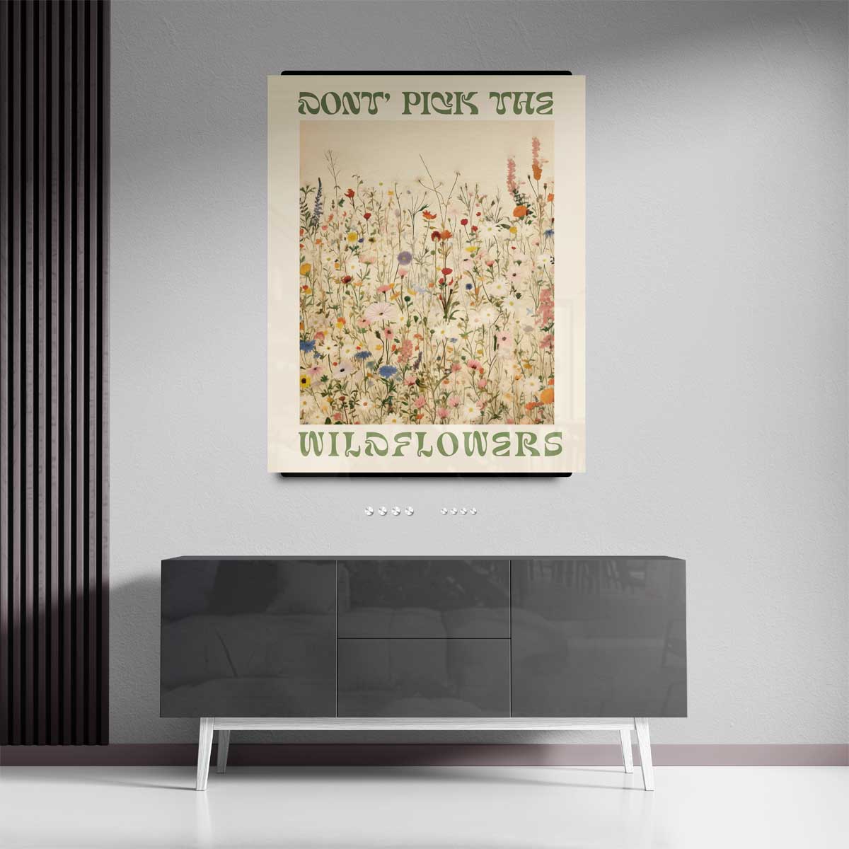 Wilde Bloemen Velden Kunstprint – portret wandkunst van WallArtistic
