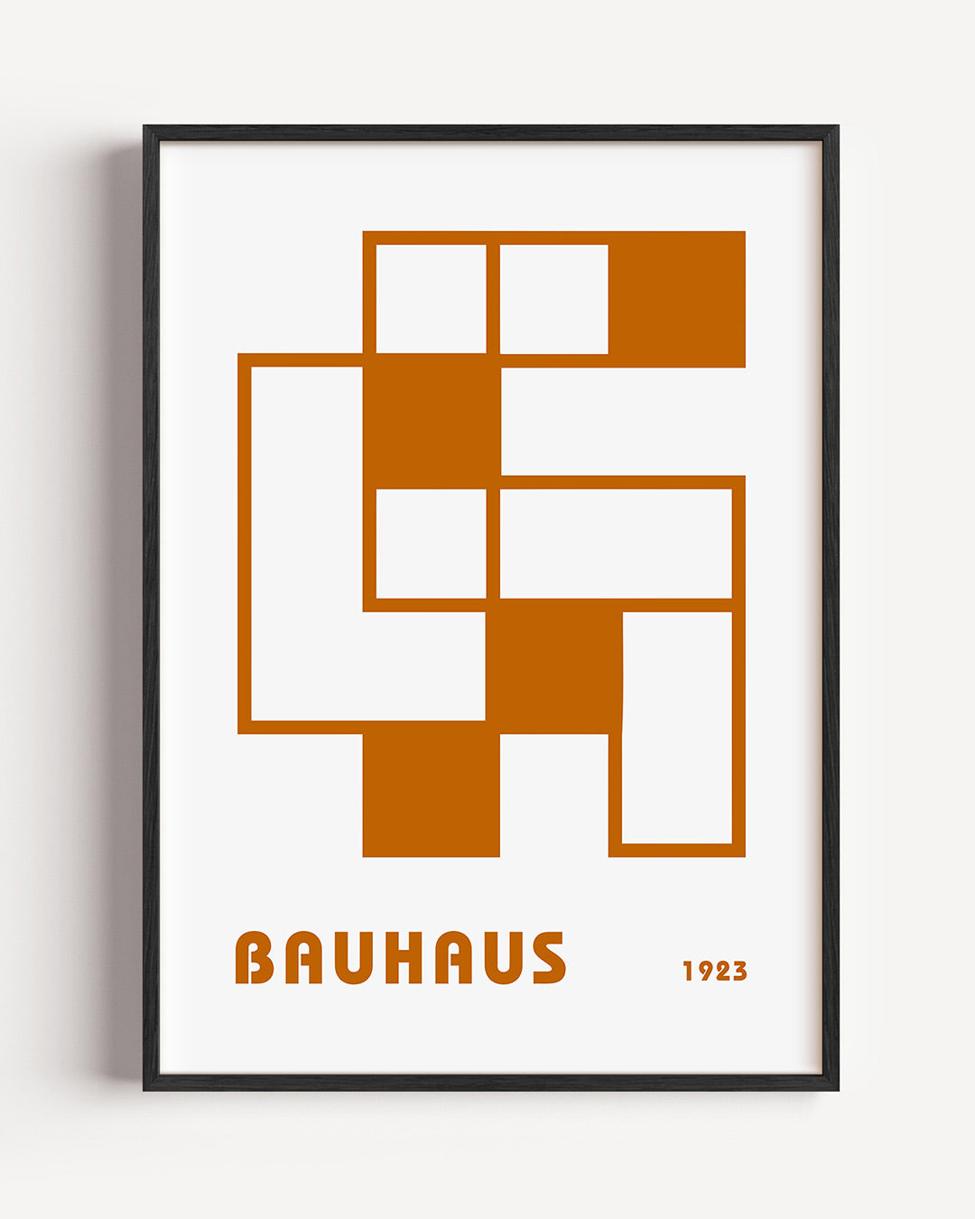 Vormstructuur en lijnen – staande Bauhaus poster als wanddecoratie