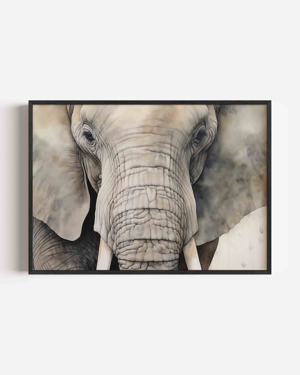 Olifant portret – jungle landscape poster als wanddecoratie
