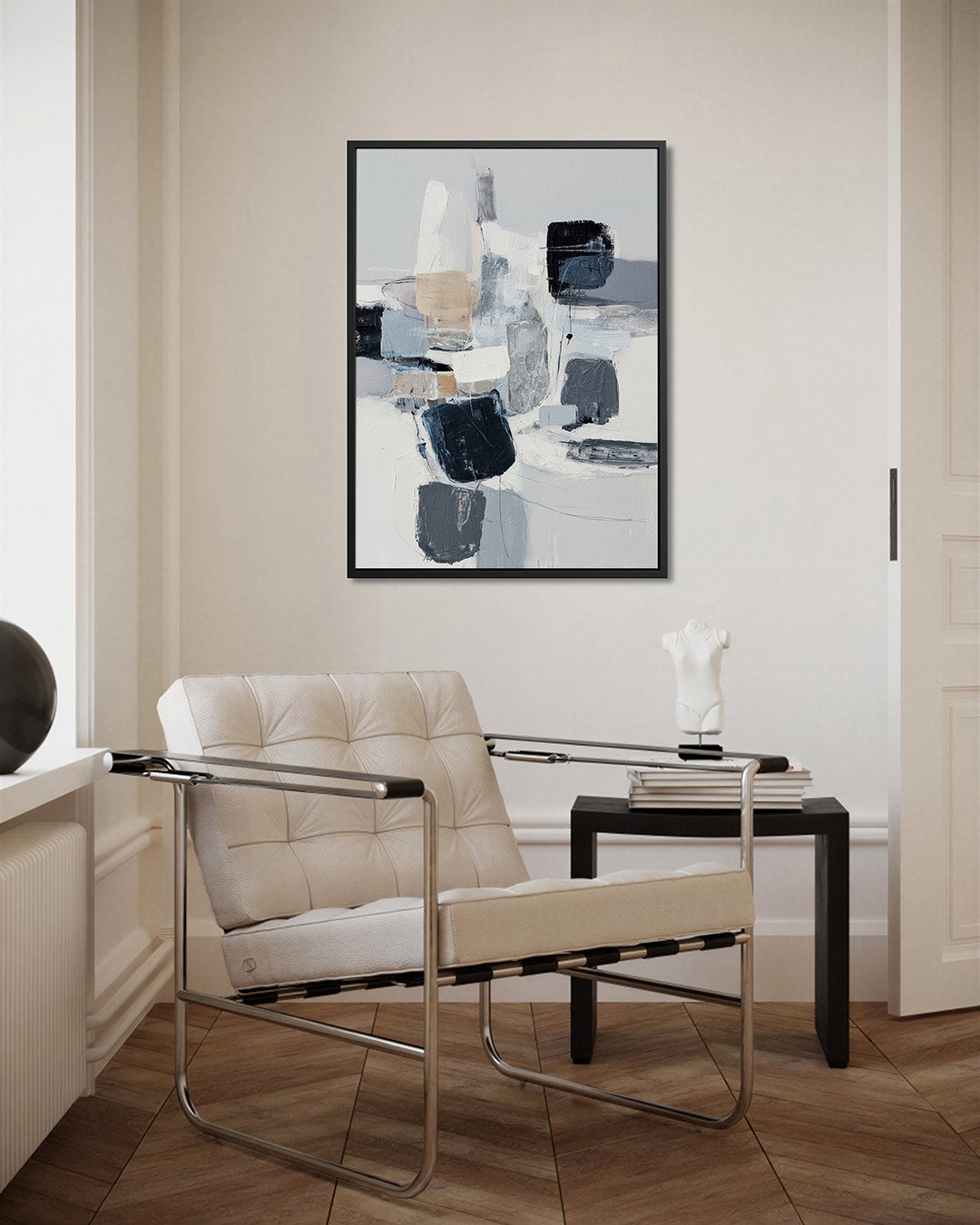 Organische vormen compositie – kunstwerk als stijlvolle wanddecoratie